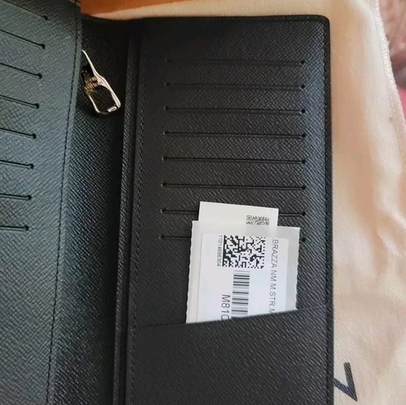 Louis Vuitton Brazza Monogram Stripes Coated Canvas Wallet Virgil Abloh x NIGO - Picture 12 of 16